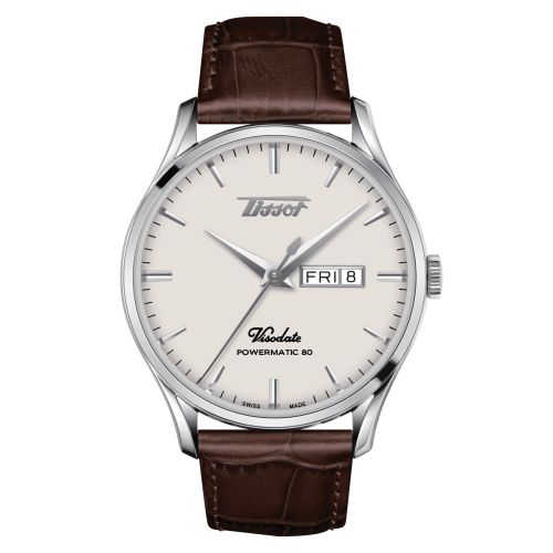 Tissot Visodate Powermatic 80 Stainless Steel / Silver / Strap